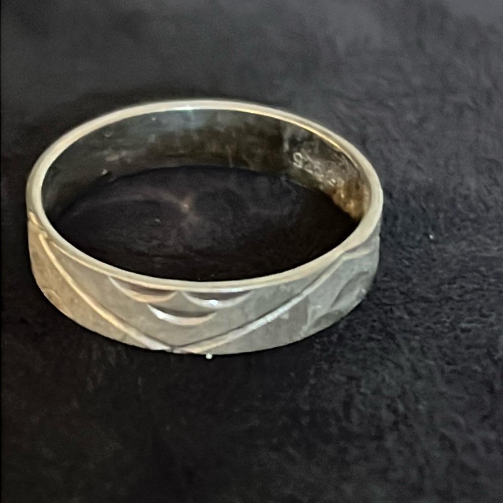925 Mens Wedding Band Ring Sterling Silver Size 10.25